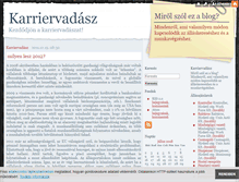 Tablet Screenshot of karriervadasz.blog.hu