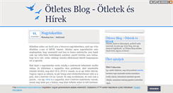 Desktop Screenshot of otletes.blog.hu