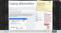 Desktop Screenshot of laptopakku.blog.hu