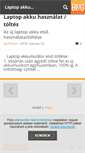 Mobile Screenshot of laptopakku.blog.hu