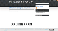 Desktop Screenshot of maria.blog.hu