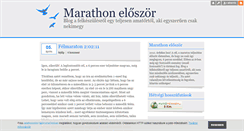 Desktop Screenshot of marathon.blog.hu