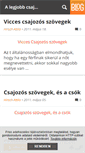 Mobile Screenshot of csajozosszovegek.blog.hu