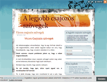 Tablet Screenshot of csajozosszovegek.blog.hu
