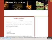 Tablet Screenshot of hotelek.blog.hu