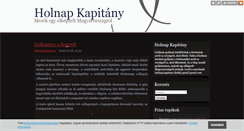 Desktop Screenshot of holnapkapitany.blog.hu