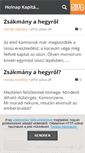 Mobile Screenshot of holnapkapitany.blog.hu