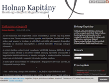 Tablet Screenshot of holnapkapitany.blog.hu