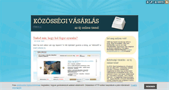 Desktop Screenshot of kozossegivasarlas-online.blog.hu