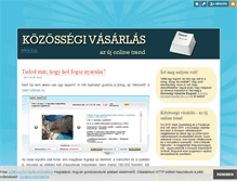 Tablet Screenshot of kozossegivasarlas-online.blog.hu