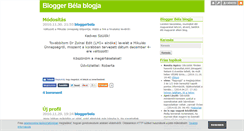 Desktop Screenshot of bloggerbela.blog.hu