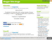 Tablet Screenshot of bloggerbela.blog.hu