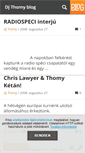 Mobile Screenshot of dj-thomy.blog.hu