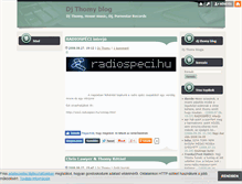 Tablet Screenshot of dj-thomy.blog.hu