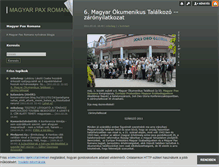 Tablet Screenshot of magyarpaxromana.blog.hu