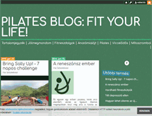 Tablet Screenshot of pilates.blog.hu