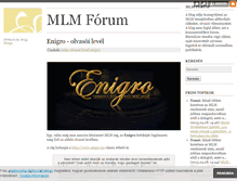 Tablet Screenshot of mlmforum.blog.hu