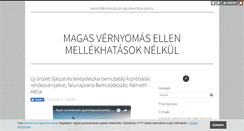 Desktop Screenshot of magasvernyomasellen.blog.hu