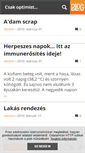 Mobile Screenshot of csakoptimistan.blog.hu