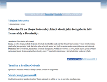 Tablet Screenshot of foto-zelvy.blog.cz