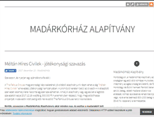 Tablet Screenshot of madarpark.blog.hu