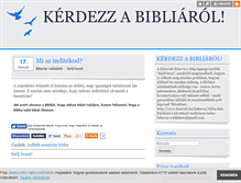Tablet Screenshot of kerdezzabibliarol.blog.hu