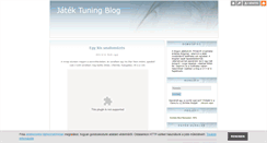 Desktop Screenshot of jatektuning.blog.hu