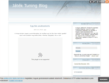 Tablet Screenshot of jatektuning.blog.hu