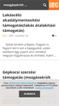 Mobile Screenshot of mozgasserult.blog.hu