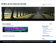 Tablet Screenshot of elblocdelescienciessocials.blog.cat