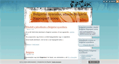 Desktop Screenshot of bulgaria-utazas-nyaralas.blog.hu