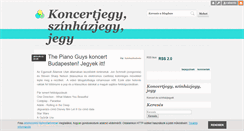 Desktop Screenshot of jegy.blog.hu