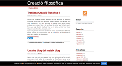 Desktop Screenshot of creacio-filosofica.blog.cat