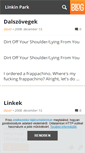 Mobile Screenshot of linkinparkrajongo.blog.hu