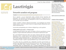 Tablet Screenshot of lasztirugas.blog.hu