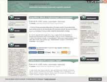 Tablet Screenshot of ceginformacio.blog.hu