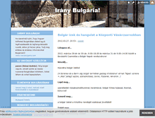 Tablet Screenshot of iranybulgaria.blog.hu