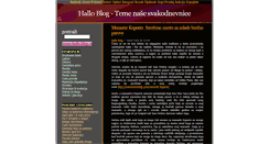 Desktop Screenshot of hallo.blog.rs