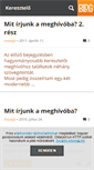 Mobile Screenshot of keresztelo.blog.hu