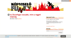 Desktop Screenshot of kepviselofunky.blog.hu