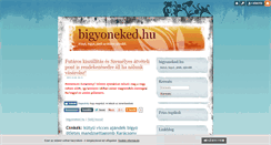 Desktop Screenshot of bigyoneked.blog.hu