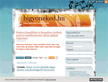 Tablet Screenshot of bigyoneked.blog.hu
