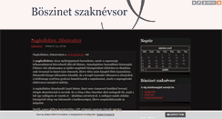 Desktop Screenshot of boszinetszaknevsor.blog.hu