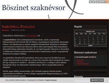 Tablet Screenshot of boszinetszaknevsor.blog.hu