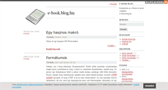 Desktop Screenshot of e-book.blog.hu