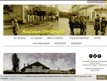 Tablet Screenshot of hatvantortenete.blog.hu