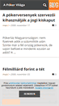 Mobile Screenshot of pokerarcok.blog.hu