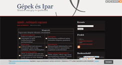 Desktop Screenshot of gepek.blog.hu