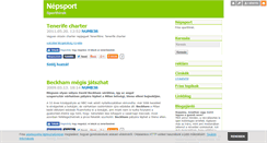 Desktop Screenshot of nepsport.blog.hu