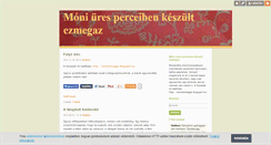 Desktop Screenshot of moniezmegaz.blog.hu